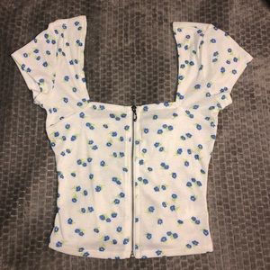 Floral crop top